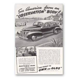 1939 Oldsmobile Seventy and Eighty Print Ad | Rhythmic Ride