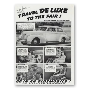 1939 Oldsmobile Sixty Print Ad | Travel Deluxe