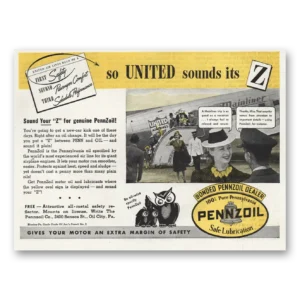 1939 Pennzoil Print Ad | United Sounds