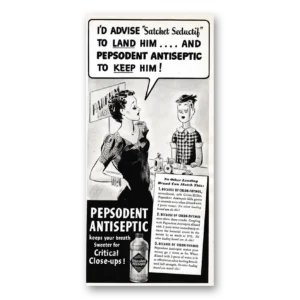 1939 Pepsodent Print Ad | Advise Satchet