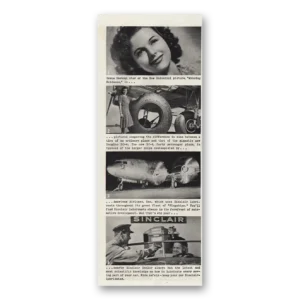 1939 Sinclair Print Ad | Irene Harvey