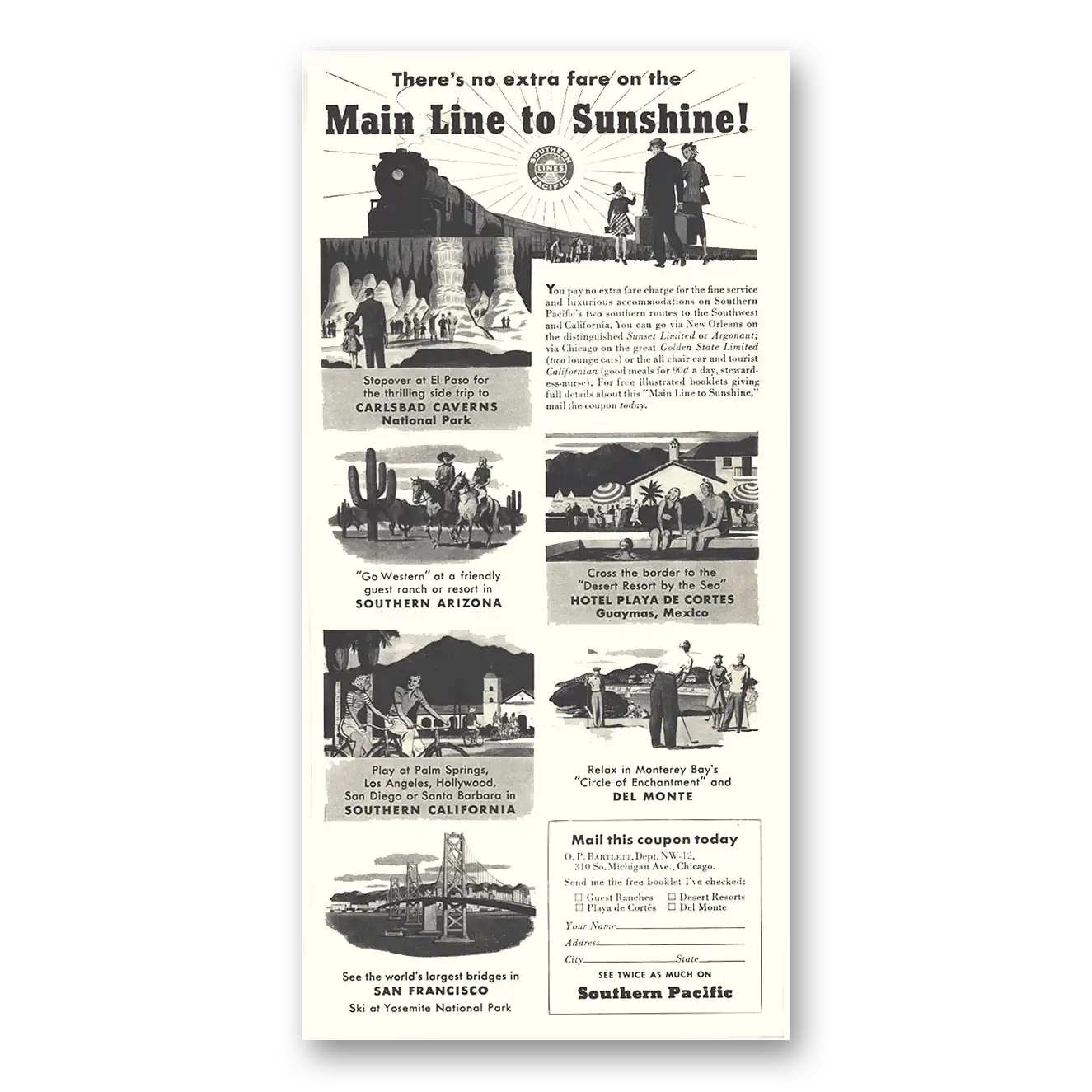 1939 Southern Pacific Print Ad | Main Line