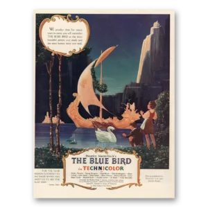 1940 The Blue Bird Promo Print Ad | Maurice Maeterlinck