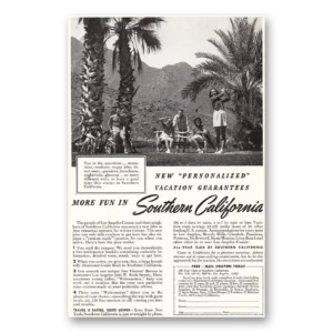 1940 Southern California Print Ad | More Fun