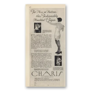 1930 Charis Foundation Garments Print Ad | Miss Matron