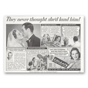 1940 Colgate Dental Cream Print Ad | Land Him