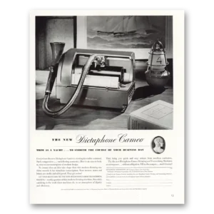 1940 Dictaphone Print Ad | Cameo Trim