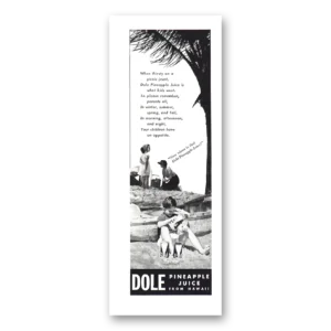 1940 Dole Pineapple Juice Print Ad | Picnic Jaunt
