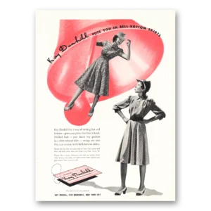 1940 Kay Dunhill Print Ad | Bell Bottom Skirts