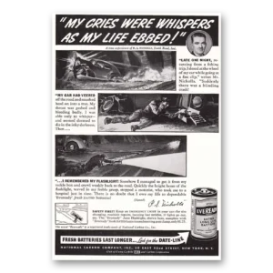 1940 Eveready Batteries Print Ad | My Cries