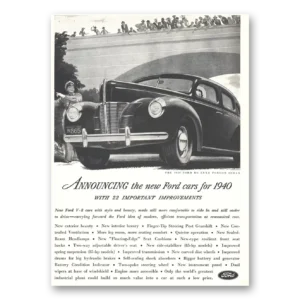 1939 Ford Print Ad | Improvements