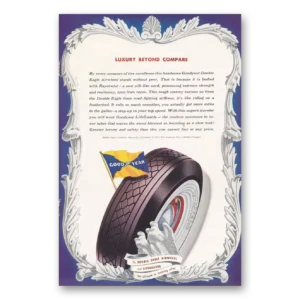 1940 Goodyear Tires Print Ad | Compare Lifeguards