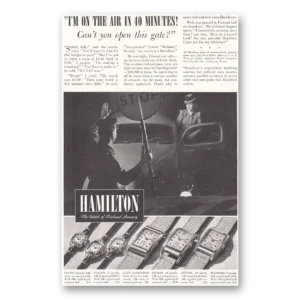 1940 Hamilton Watch Print Ad | On Air