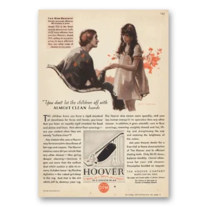 1930 Hoover Vacuum Print Ad | Almost Clean Hands