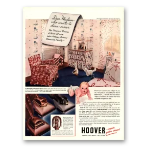 1940 Hoover Vacuum Print Ad | Dear Madam