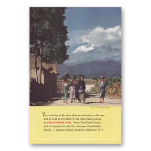 1940 Kodachrome Film Print Ad | Color Pictures