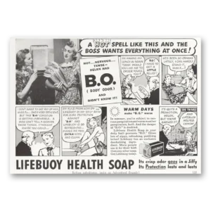 1940 Lifebuoy Soap Print Ad | Health Soap