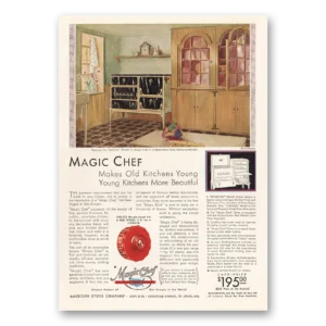 1930 Magic Chef Gas Ranges Print Ad | Old Kitchens
