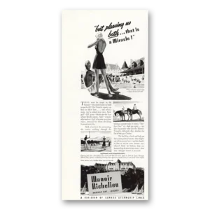 1940 Manoir Richelieu Print Ad | Pleasing Us