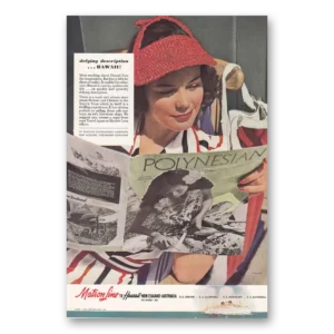 1940 Matson Line Print Ad | Polynesian