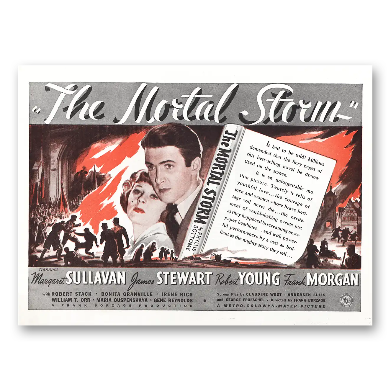 1940 The Mortal Storm Promo Print Ad | Margaret Sullivan