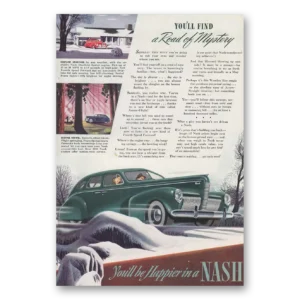 1940 Nash Motors Print Ad | Road Mystery