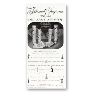 1940 Old Spice Print Ad | Fan Fragrance