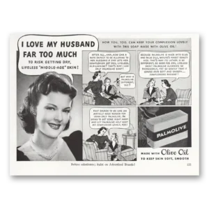 1940 Palmolive Soap Print Ad | Love My Husband