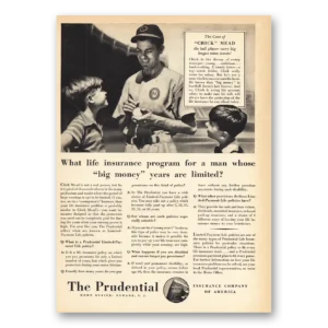1940 Prudential Insurance Print Ad | Chick Mead