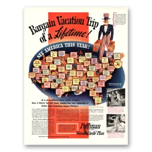 1940 Pullman Print Ad | Bargain Vacation