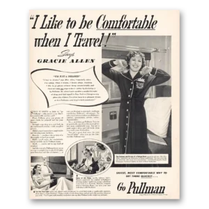 1940 Pullman Print Ad | Comfortable