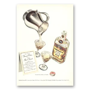 1940 Schenley Whiskey Print Ad | Real Friends