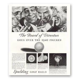 1940 Spalding Golf Balls Print Ad | Board Directors