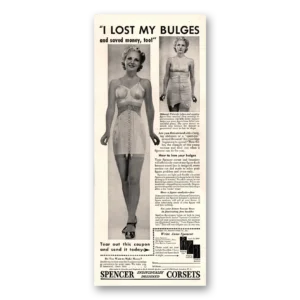 1940 Spencer Corsets Print Ad | Lost Bulges