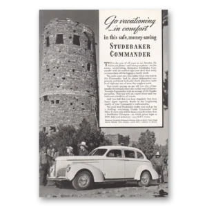 1940 Studebaker Commander Print Ad | Navajo Tower
