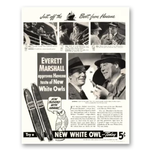 1940 White Owl Cigars Print Ad | Havana