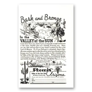1941 Phoenix Arizona Print Ad | Bask Bronze