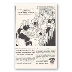 1941 Bell Telephone Print Ad | Christmas