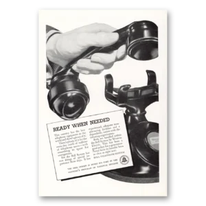 1941 Bell Telephone Print Ad | Ready