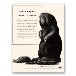 1941 Bell Telephone Print Ad | Ask Gopher