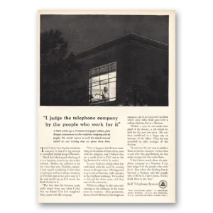 1941 Bell Telephone Print Ad | I Judge