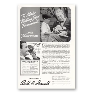 1941 Filmo Camera Print Ad | Fleeting Joys