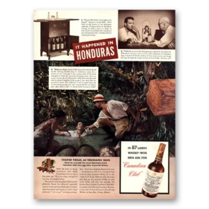 1941 Canadian Club Print Ad | Honduras