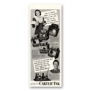 1941 Carters Ink Print Ad | Gay Style
