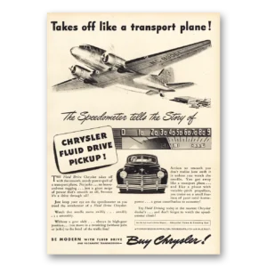 1941 Chrysler Print Ad | Transport Plane