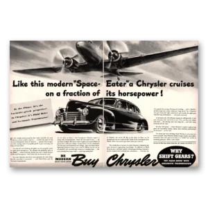 1941 Chrysler Print Ad | Space Eater