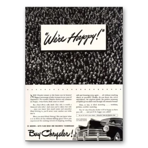 1941 Chrysler Print Ad | Fastest Rate