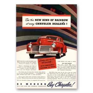 1941 Chrysler Print Ad | Rainbow