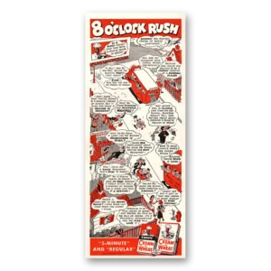 1941 Cream of Wheat Print Ad | 8 Oclock Rush