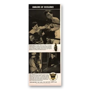 1941 Ethyl Gasoline Print Ad | Golden Gloves